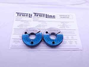 CERTIFIED 1 1/4 16 UN 3A THREAD RING GAGES 1.25 GO NO GO PD'S = 1.2094 & 1.2056 - DW42946TLC