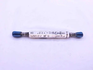 .214 36 NS 3 THREAD PLUG GAGE .2140 GO NO GO P.D.'S = .1920 & .1960 INSPECTION - DW42955CJ5