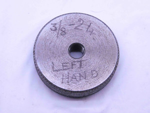 SHOP MADE 3/8 24 SOLID LEFT HAND THREAD RING GAGE .375 .3750 L.H. INSPECTION - DW42961AE6