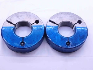 1 11/16 12 UN 2A THREAD RING GAGES 1.6875 GO NO GO P.D.'S = 1.6316 & 1.6256 - DW42980BR6