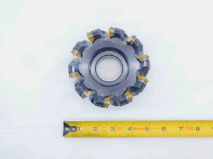 SADVIK 4" O.D. FACE MILL RA245-102R38-12H 1/2 PILOT 10 POCKETS R245-12T3 4.0 - JG6313BL5