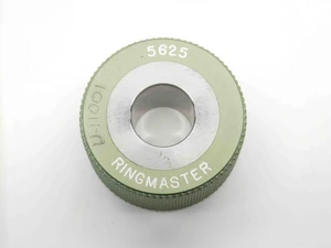 RINGMASTER .5625 MASTER PLAIN BORE RING GAGE ONSIZE 9/16 14.288 mm SETTING CHECK - NS8009CB5