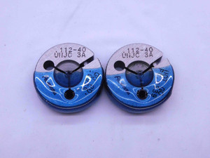 4 40 UNJC 3A THREAD RING GAGES #4 .112 .1120 GO NO GO P.D.'S = .0958 & .0939 - DW42985BW6