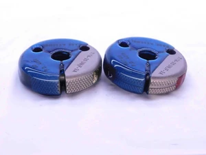 7/16 20 UNJF 3A THREAD RING GAGES .4375 GO NO GO P.D.'S = .4050 & .4019 CHECK - DW42992BW6
