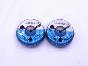 6 32 UNJC 3A THREAD RING GAGES #6 .138 .1380 GO NO GO P.D.'S = .1177 & .1156 - DW42995BW6