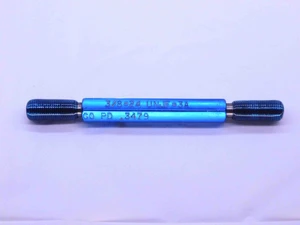 3/8 24 UNJF 3A SET THREAD PLUG GAGE .375 .3750 GO NO GO P.D.'S = .3479 & .3450 - DW43005CG6