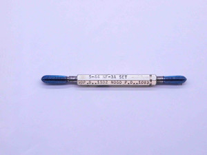 5 44 NF 3A SET THREAD PLUG GAGE #5 .125 .1250 GO NO GO P.D.'S = .1102 & .1083 - DW43021CG6