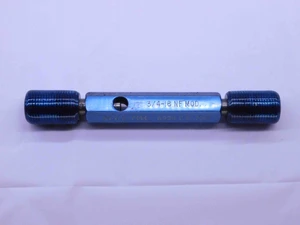 3/4 16 NF MODIFIED SET THREAD PLUG GAGE .75 .750 GO NO GO P.D.'S = .7044 & .7012 - DW43027CG6
