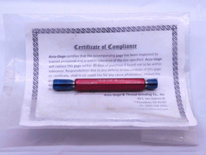 3/8 24 UNF 3B LEFT HAND THREAD PLUG GAGE .375 GO NO GO P.D.'S = .3479 & .3516 - DW43044CD6