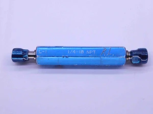 1/4 18 NPT L1 & 6 STEP PIPE THREAD PLUG GAGE .25 .250 .2500 NATIONAL CREST CHECK - DW43049CD6