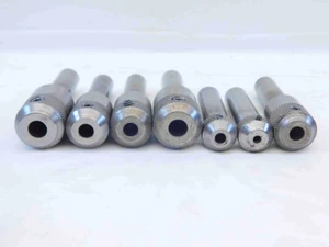 7pc LOT PUTNAM END MILL TOOL HOLDER ADAPTER 1/8, 3/16, 5/16, 1/4 ID X 1/2 SHANK - JG6424CE6