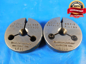 5/16 32 NEF 3 THREAD RING GAGES .3125 GO NO GO P.D.'S = .2922 & .2899 UNEF-3 - JF1471BURL