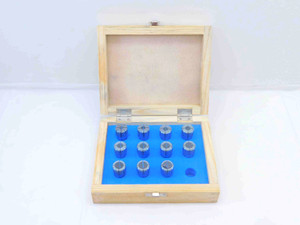 11PCS NEW BEAVERTON DA100 COLLET SET 1/4 - 9/16 IN 1/32 INCREMENTS 100DAS000SET2 - JG6458MJT