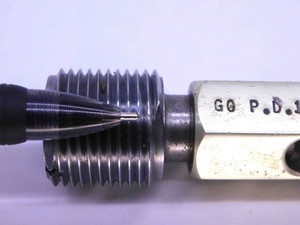 1 1/16 12 UNJ 3B THREAD PLUG GAGE 1.0625 GO NO GO P.D.'S = 1.0084 & 1.0139 CHECK - DW43107CG6