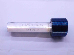 2 1/8 12 UN 2A SPECIAL SET THREAD PLUG GAGE 2.125 2.1250 GO ONLY P.D. = 2.0676 - DW43145LVR