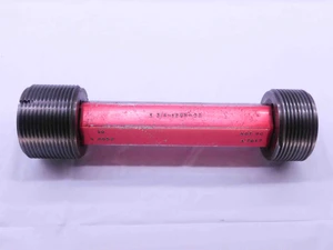 1 3/4 12 UN 3B THREAD PLUG GAGE 1.75 1.750 GO NO GO P.D.'S = 1.6959 & 1.7017 - DW43168OB6