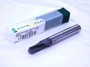 NEW TOOL FLO MTEC 0312C06 18NPT AC22R CARBIDE THREAD MILL 1/4 - 18, 3/8 - 18 NPT - JJ4012TFLO