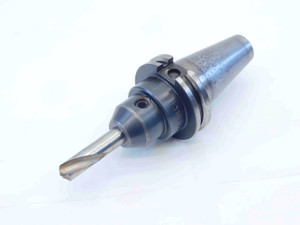 CAT40 LYNDEX 1/2 ID SOLID END MILL TOOL HOLDER .5 C4006-0500 W/ 1/2" DRILL BIT - JG6565CB5