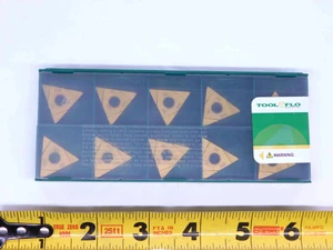 10pcs TOOL FLO TNMA-43-NGR W.062 GP50C TiN CARBIDE GROOVING INSERTS .062 WIDTH - JJ4067TFLO