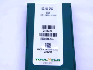 5pcs NEW TOOL FLO FLG-3105L GP50C TiN CARBIDE GROOVING INSERTS .105" WIDTH  - JJ4070TFLO