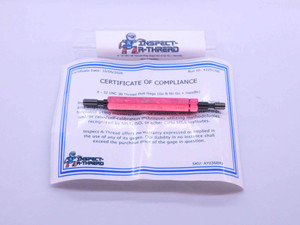 NEW 8 32 UNC 3B THREAD PLUG GAGE #8 .164 GO NO GO P.D.'S = .1437 & .1465 8-32