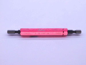 NEW 8 32 UNC 3B THREAD PLUG GAGE #8 .164 GO NO GO P.D.'S = .1437 & .1465 8-32