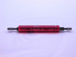 NEW 6 32 UNC 2B THREAD PLUG GAGE #6 .138 GO NO GO P.D.'S= .1177 & .1214 6-32