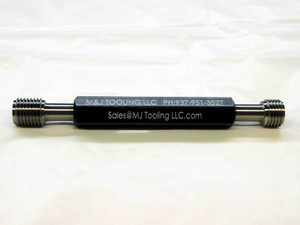 NEW 7/16 20 UNF 3B THREAD PLUG GAGE .4375 GO NO GO P.D.'S= .4050 & .4091 TOOLING