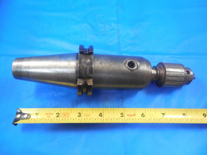 SECO CARBOLOY CAT 40 CV40-EM TOOL HOLDER WITH JACOBS 0-1/4 CAPACITY DRILL CHUCK