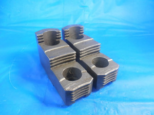 2pc HARD #1 & #3 LATHE CHUCK JAW 4835 3 13/16 LONG 1.280 WIDE 2 1/8 TALL CUSHMAN