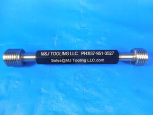 NEW 9/16 18 UNF 3B THREAD PLUG GAGE .5625 GO NO GO P.D.'S = .5264 & .5308 TOOLS