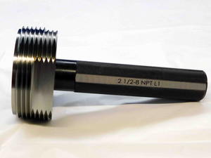 NEW 2 1/2 8 NPT L1 PIPE THREAD PLUG GAGE 2.5 2.50 N.P.T. L-1 QUALITY INSPECTION