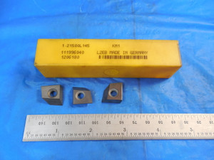 NEW 3PCS KENNAMETAL 1.21500L145 GRADE: KM1 CARBIDE INSERTS MADE IN GERMANY TOOLS
