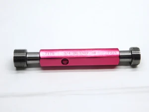 NEW 3/4 20 UNEF 3B THREAD PLUG GAGE .750 GO NO GO P.D.'S = .7175 & .7218 TOOLING