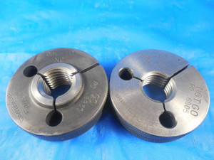 3/4 10 NC 3 THREAD RING GAGES .75 GO NO GO P.D.'S = .6850 & .6805 INSPECTION