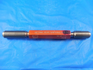 5/8 11 NC 3 SET THREAD PLUG GAGE .625 GO NO GO P.D.'S = .5660 & .5618 TOOLING
