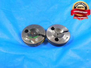 1 64 NC 2 THREAD RING GAGES #1 .073 GO NO GO P.D.'S= .0629 & .0610 QUALITY #1-64 - DS0668BURL