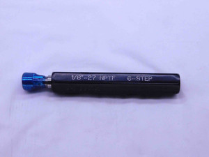 1/8 27 NPTF 6 STEP PIPE THREAD PLUG GAGE .125 .1250 N.P.T.F. DRYSEAL CREST CHECK - JF0515LI