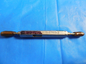 5 40 NC 2 SET THREAD PLUG GAGE #5 .125 GO NO GO P.D.'S = .1088 & .1064 QUALITY