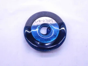 1/8 27 NPT L1 PIPE THREAD RING GAGE .125 .1250 N.P.T. NATIONAL TAPER INSPECTION - BM0291CC