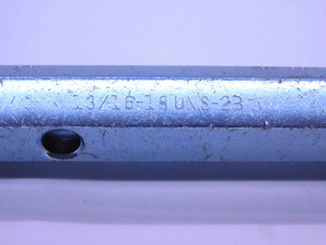 13/16 18 UNS 2B THREAD PLUG GAGE .8125 GO NO GO P.D.'S = .7764 & .7824 CHECK - KW1268BU