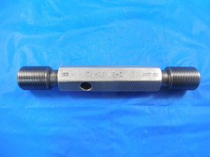 7/8 18 NS 3 THREAD PLUG GAGE .875 GO NO GO P.D.'S = .8389 & .8353 INSPECTION