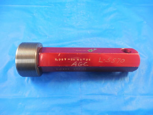 1.767 18 NS 3B THREAD PLUG GAGE NO GO ONLY P.D. = 1.7354 QUALITY INSPECTION TOOL