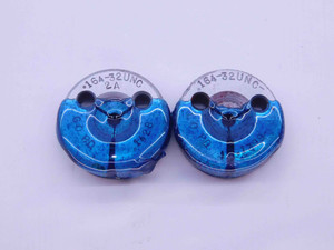 8 32 UNC 2A THREAD RING GAGES #8 .164 .1640 GO NO GO P.D.'S = .1428 & .1399 - NG0053BU