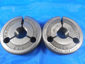 .648 48 NS 3 THREAD RING GAGES .6480 GO NO GO P.D.'S = .6345 & .6316 INSPECTION