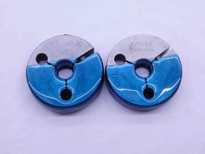 1/2 20 UNF 2A THREAD RING GAGES .5 .50 .500 GO NO GO P.D.'S = .4662 & .4619 - NG0078BU