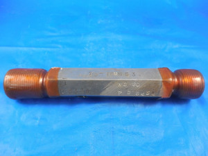 7/8 18 UNS 3 THREAD PLUG GAGE .875 GO NO GO P.D.'S = .8389 & .8434 INSPECTION