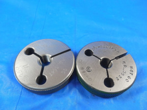 3/8 32 NEF 3A THREAD RING GAGES GO NO GO P.D.'S = .3547 & .3522 MACHINE SHOP
