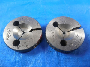 2 64 NF 2 THREAD RING GAGES #2 .086 GO NO GO P.D.'S = .0759 & .0740 INSPECTION
