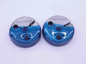 8 32 UNC 2A THREAD RING GAGES #8 .164 .1640 GO NO GO P.D.'S = .1428 & .1399 - NG0281BU